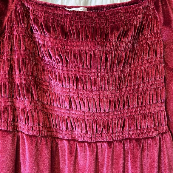 🆕 LC Lauren Conrad Burgundy Dress - Picture 10 of 11
